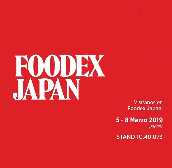 Os esperamos en FOODEX JAPAN 2019